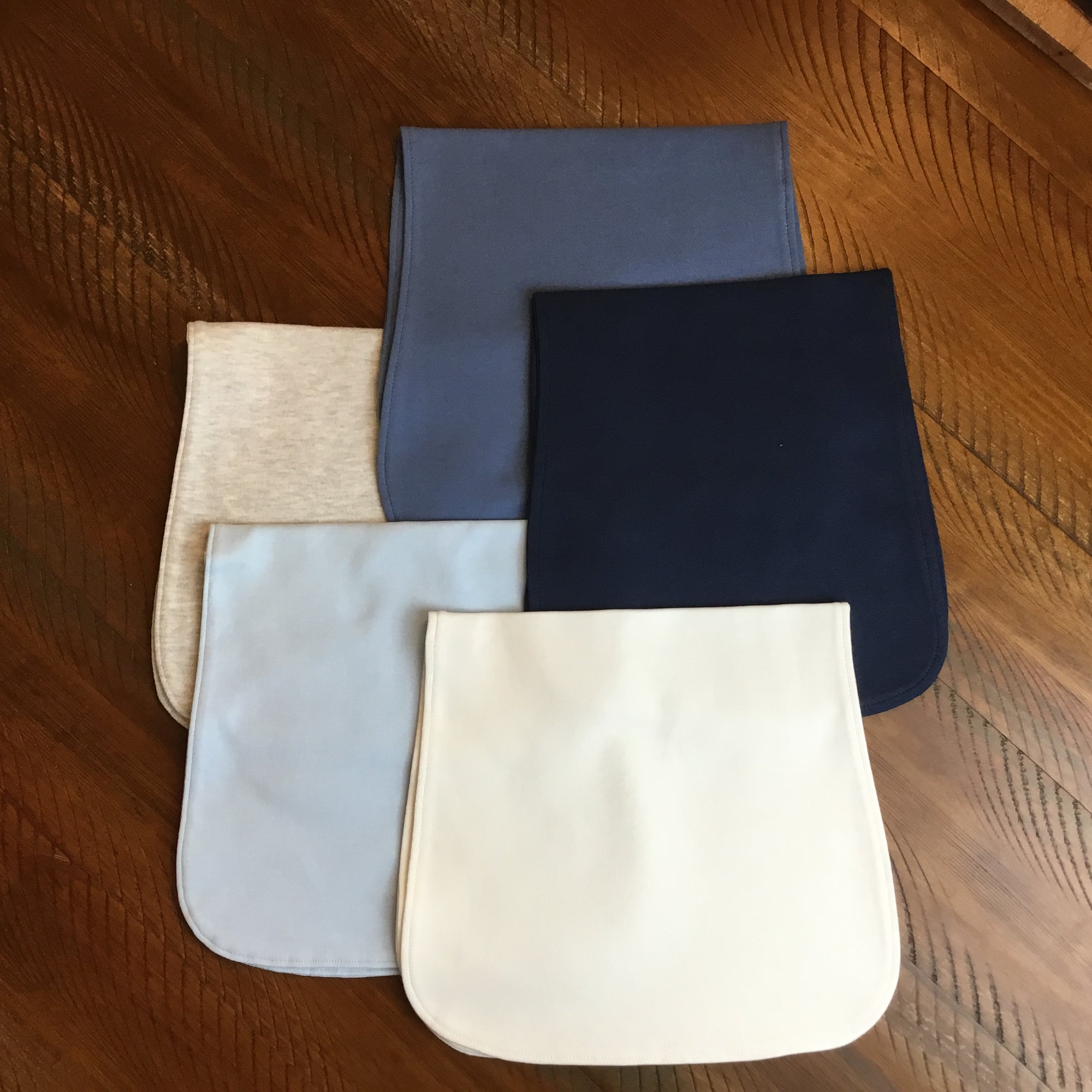 Large Blank Burp Cloths - Boys or Unisex NEW COLOR BABY BLUE! - Little Blanks