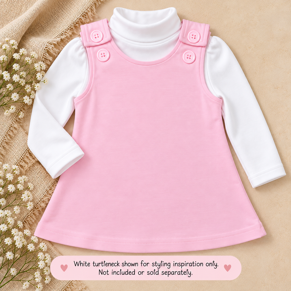 Girls Overall Dress - NEW COLORS ADDED