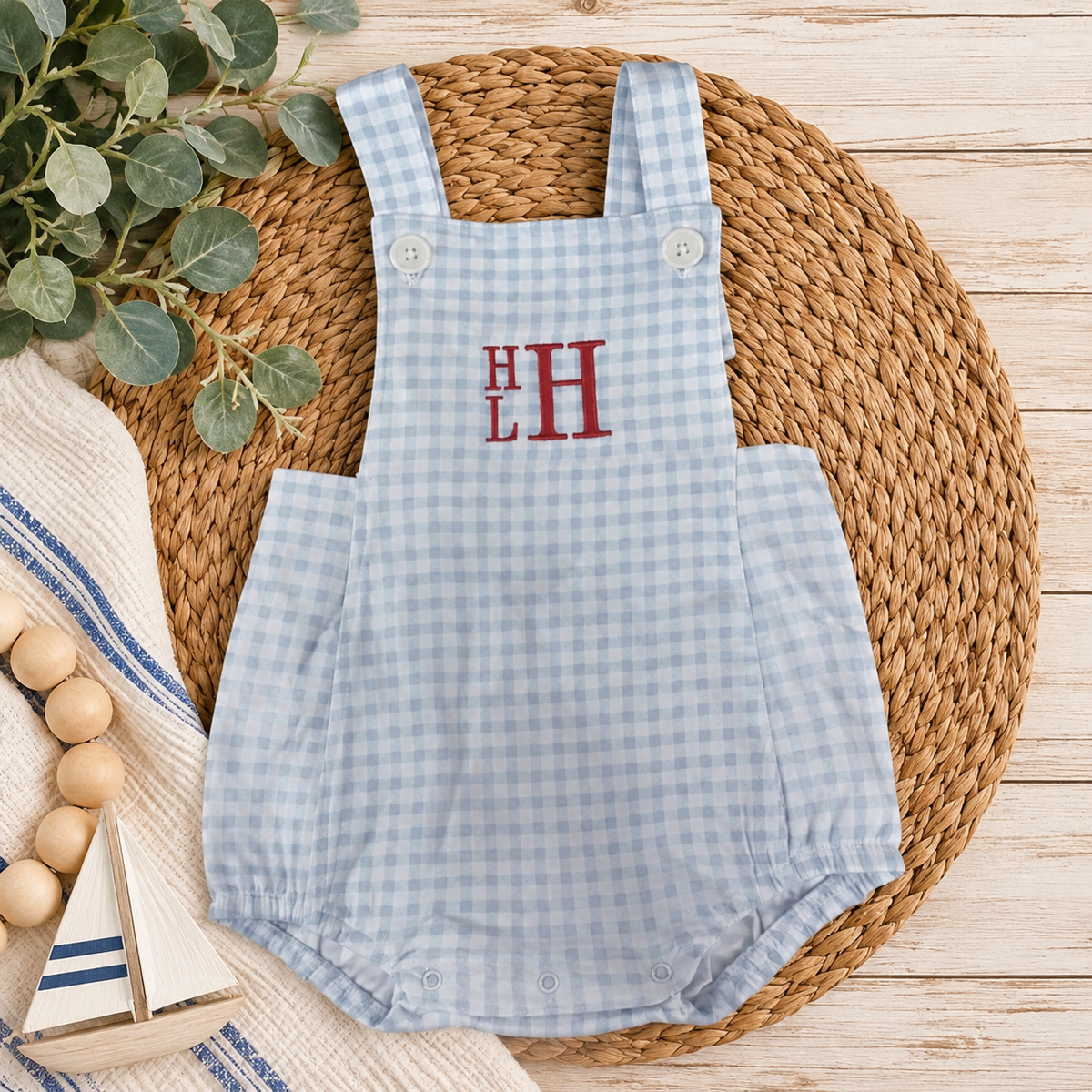 Boys Bubble Romper - Little Blanks