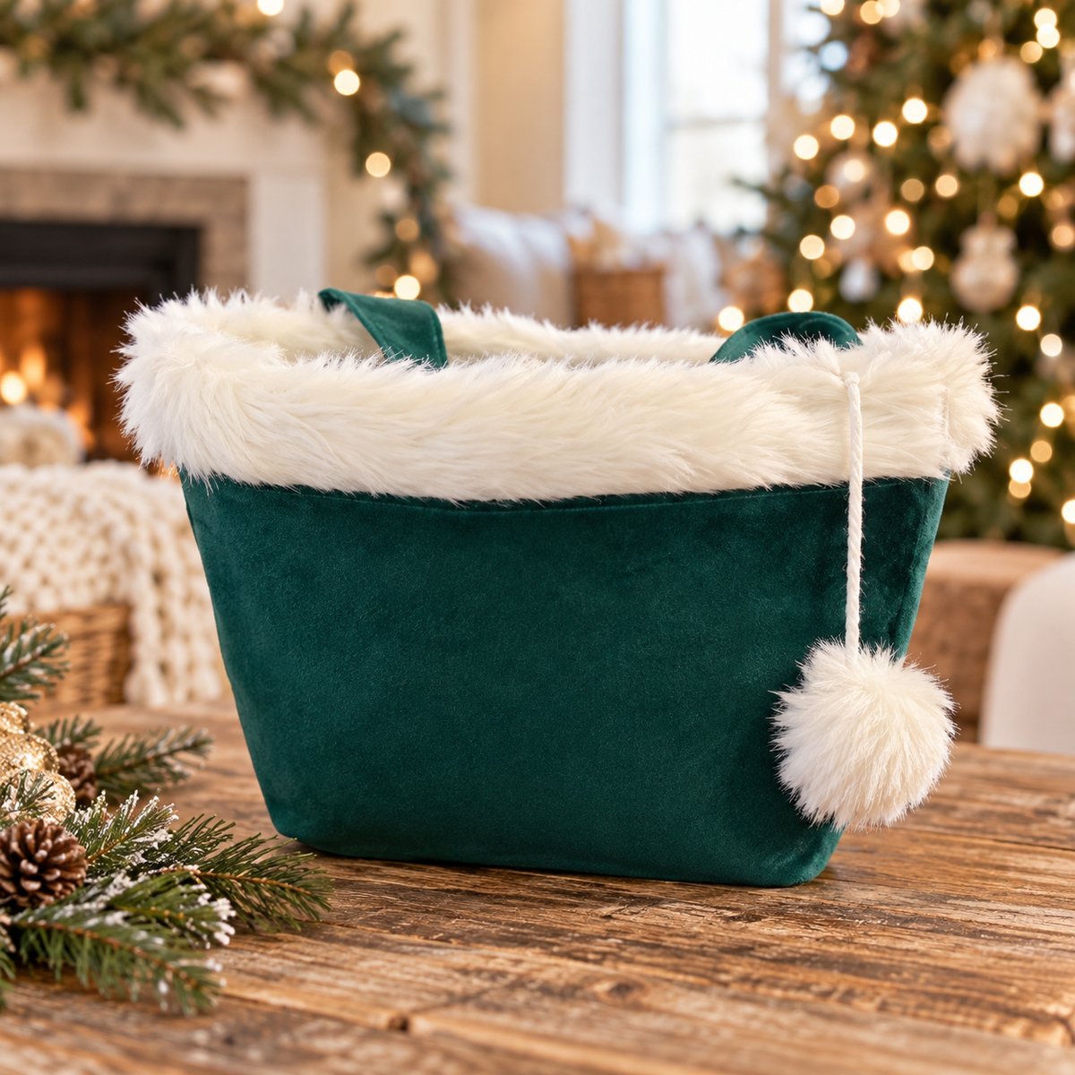 Boutique Style Christmas Gift Bag/Tote