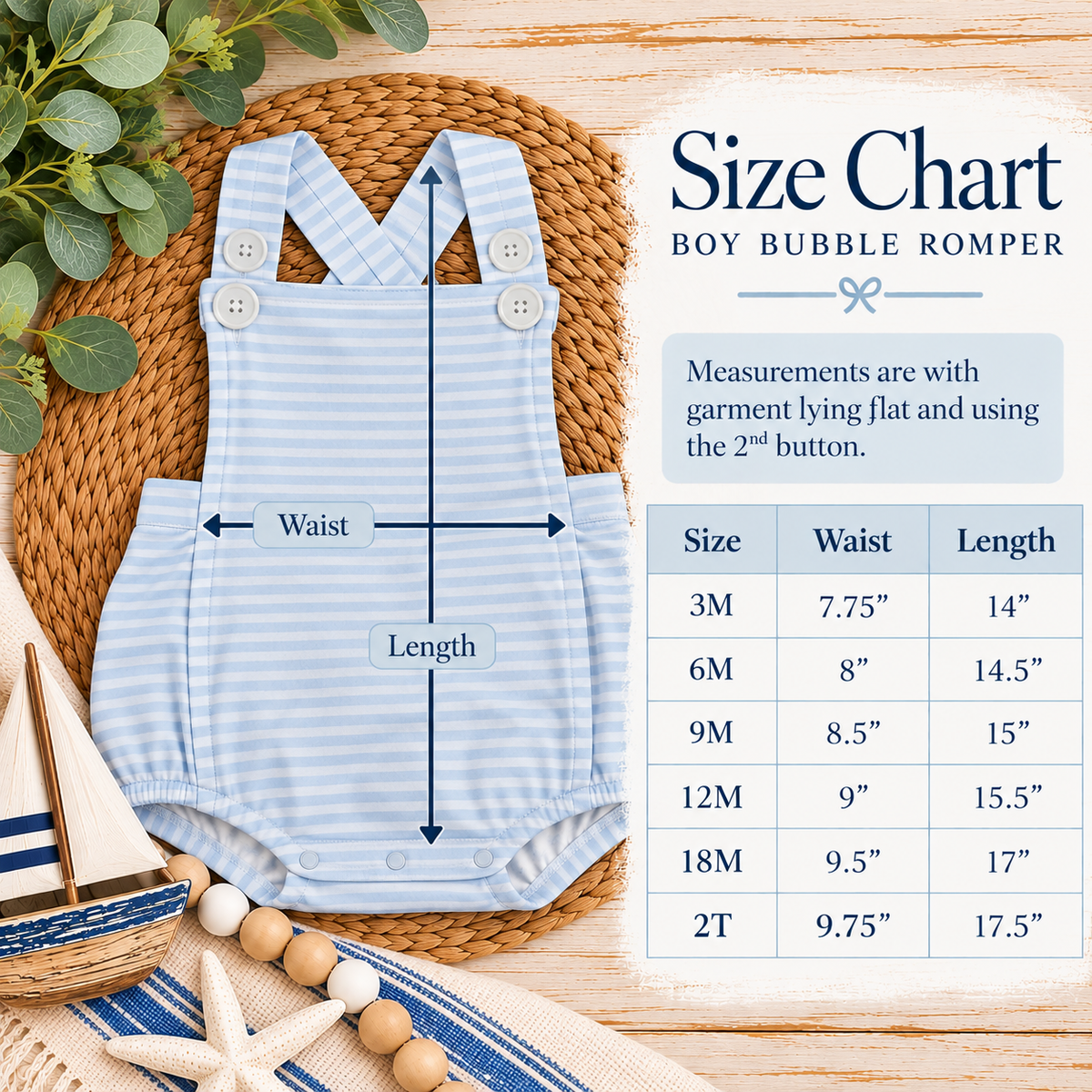Boys Bubble Romper - Little Blanks