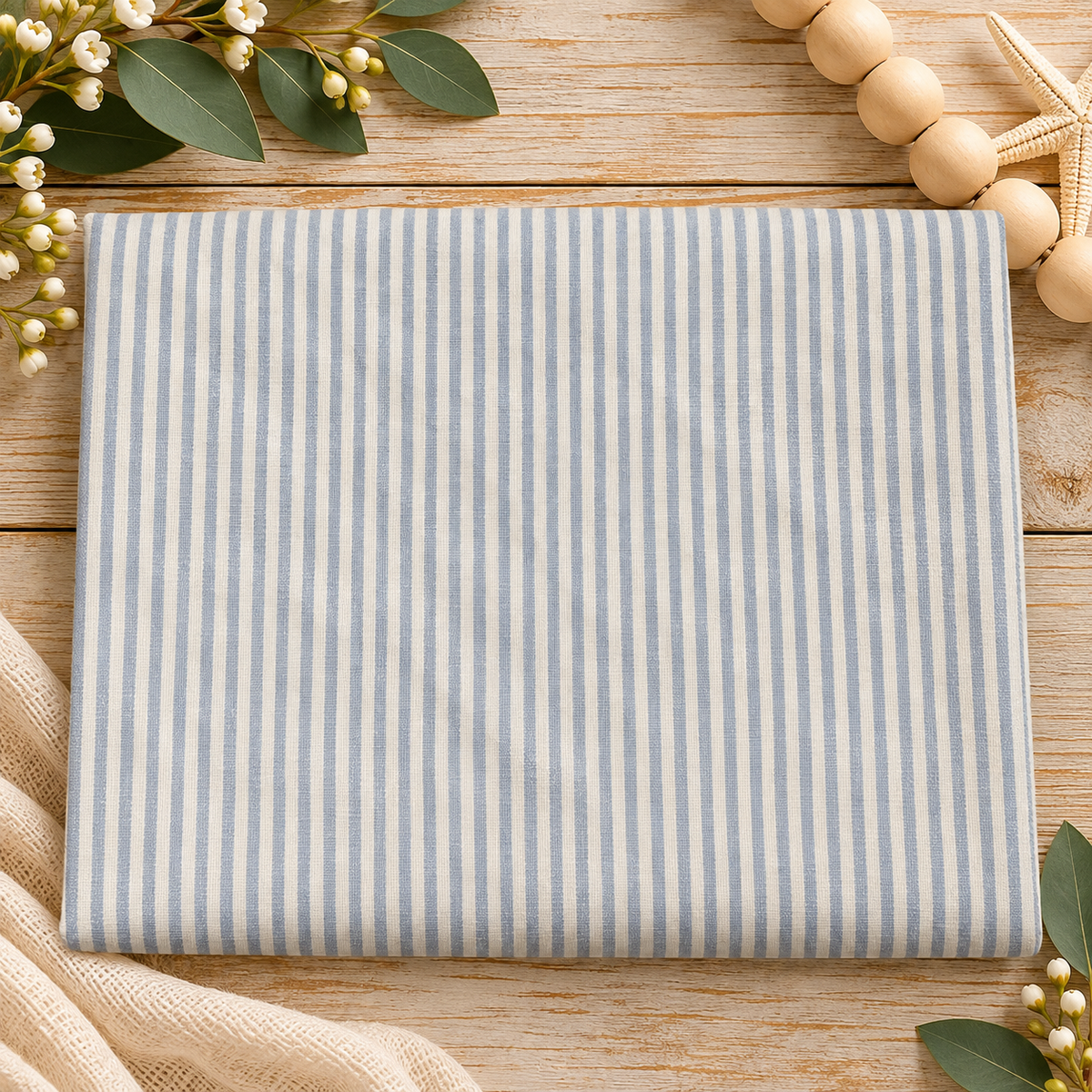 Little Prints Seersucker Fat Quarters  Gingham &amp; Stripe - Little Blanks