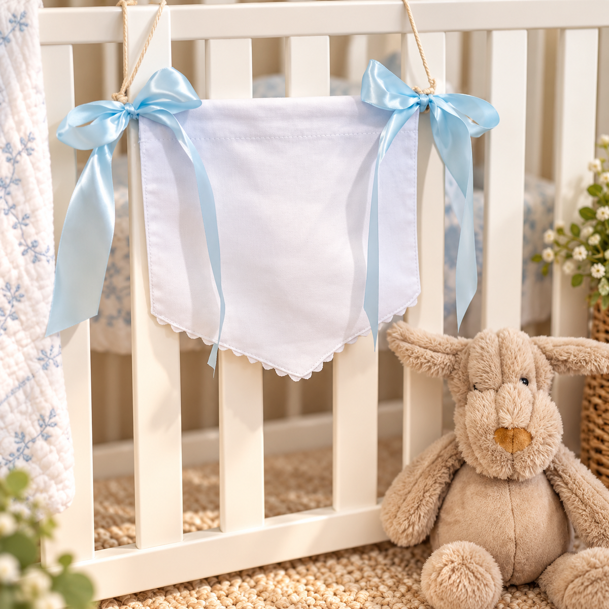 Baby Girl &amp; Boy Banner with Bows