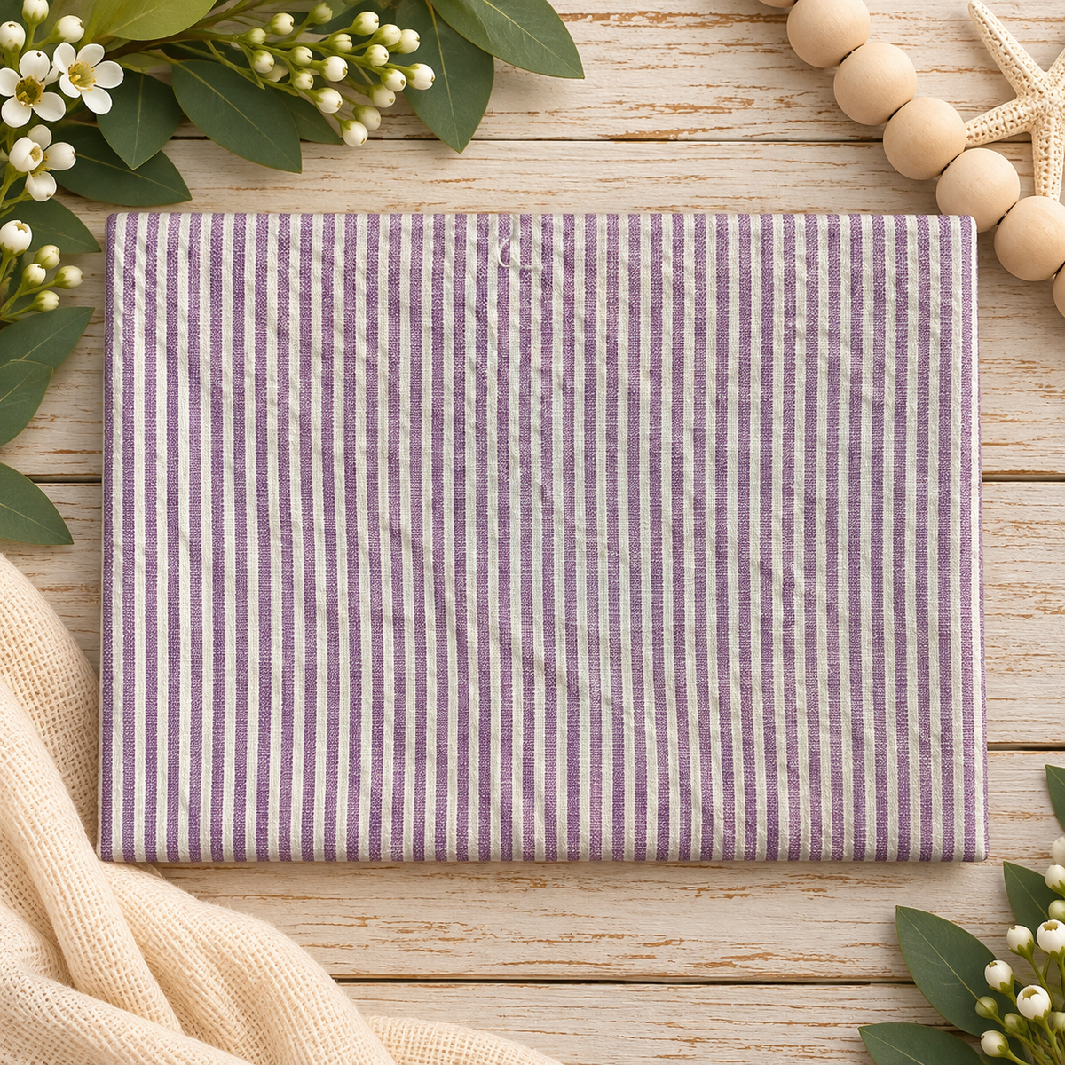 Little Prints Seersucker Fat Quarters  Gingham &amp; Stripe - Little Blanks