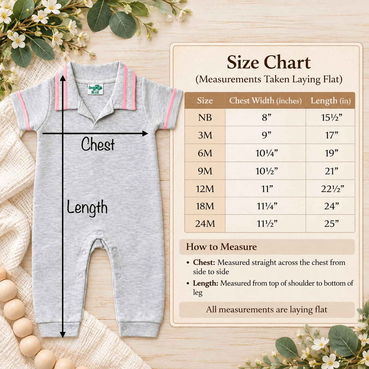 Girls Preppy Baby Polo Romper