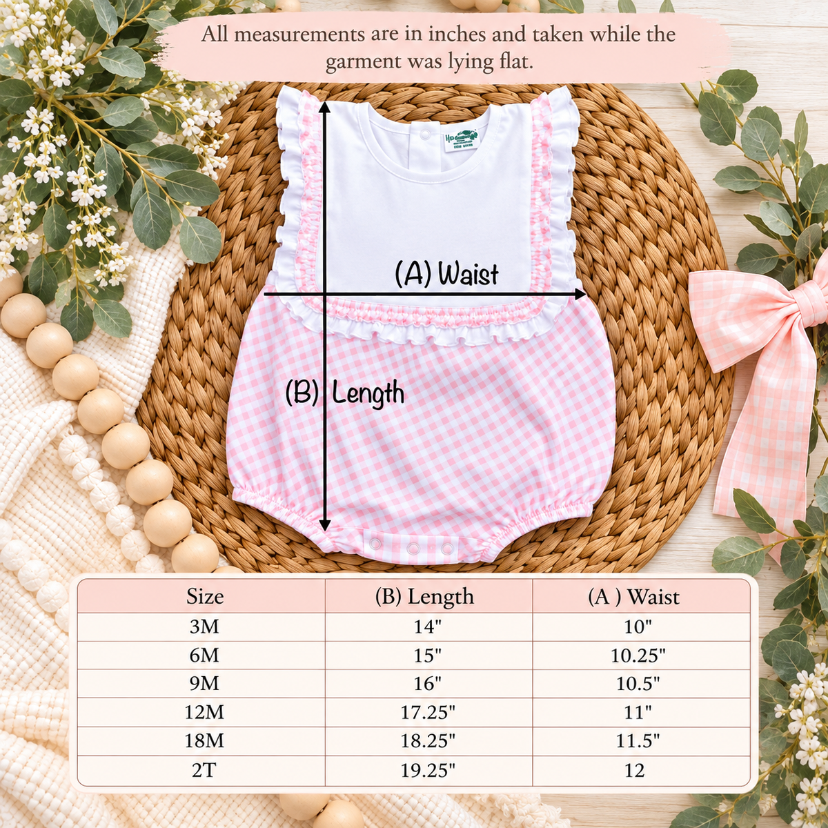 Boutique Style Ruffle Bib Bubble Romper