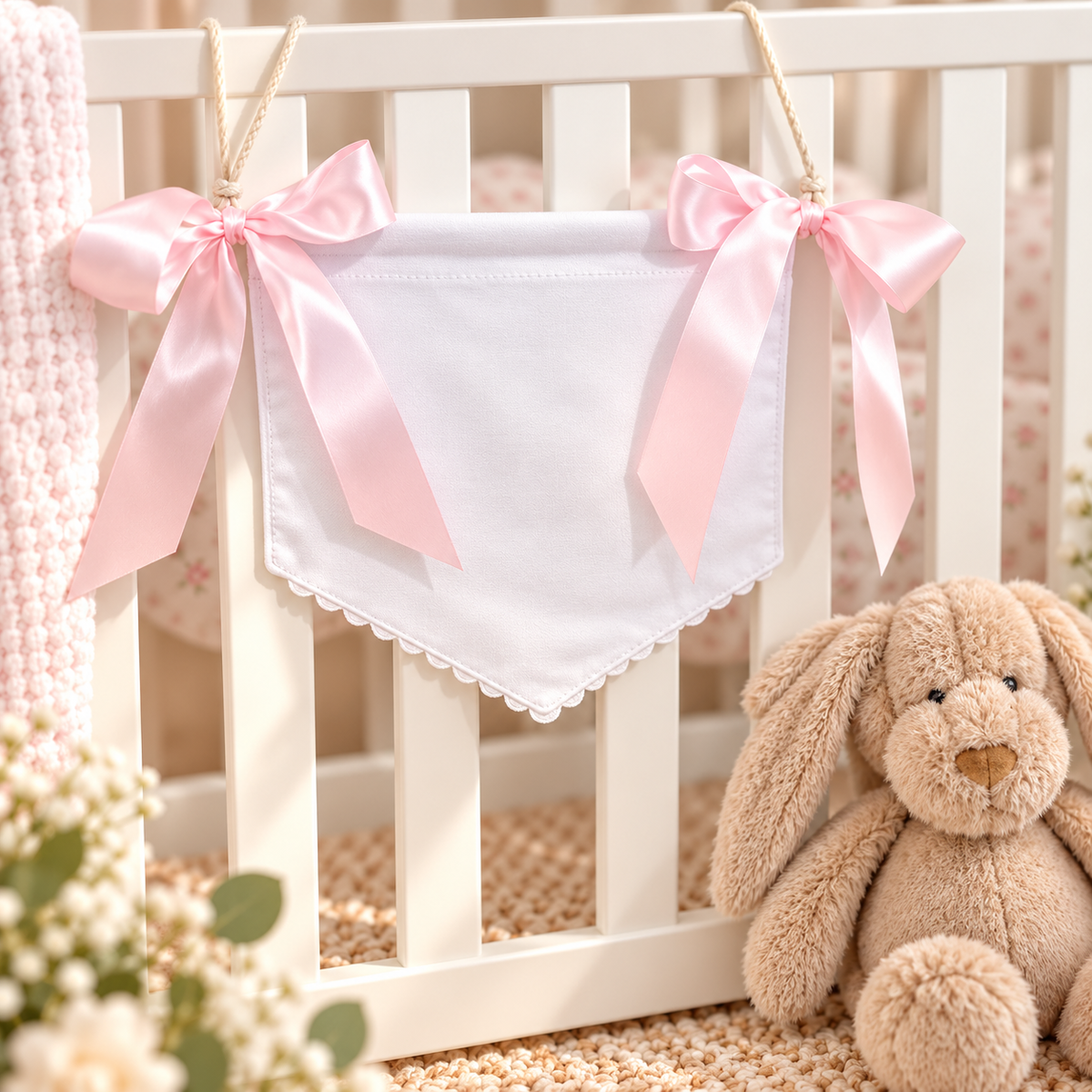 Baby Girl &amp; Boy Banner with Bows