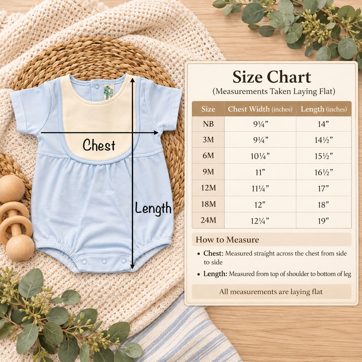 Classic Cotton Baby Boy Bib Bubble Romper - Short Sleeve - Little Blanks