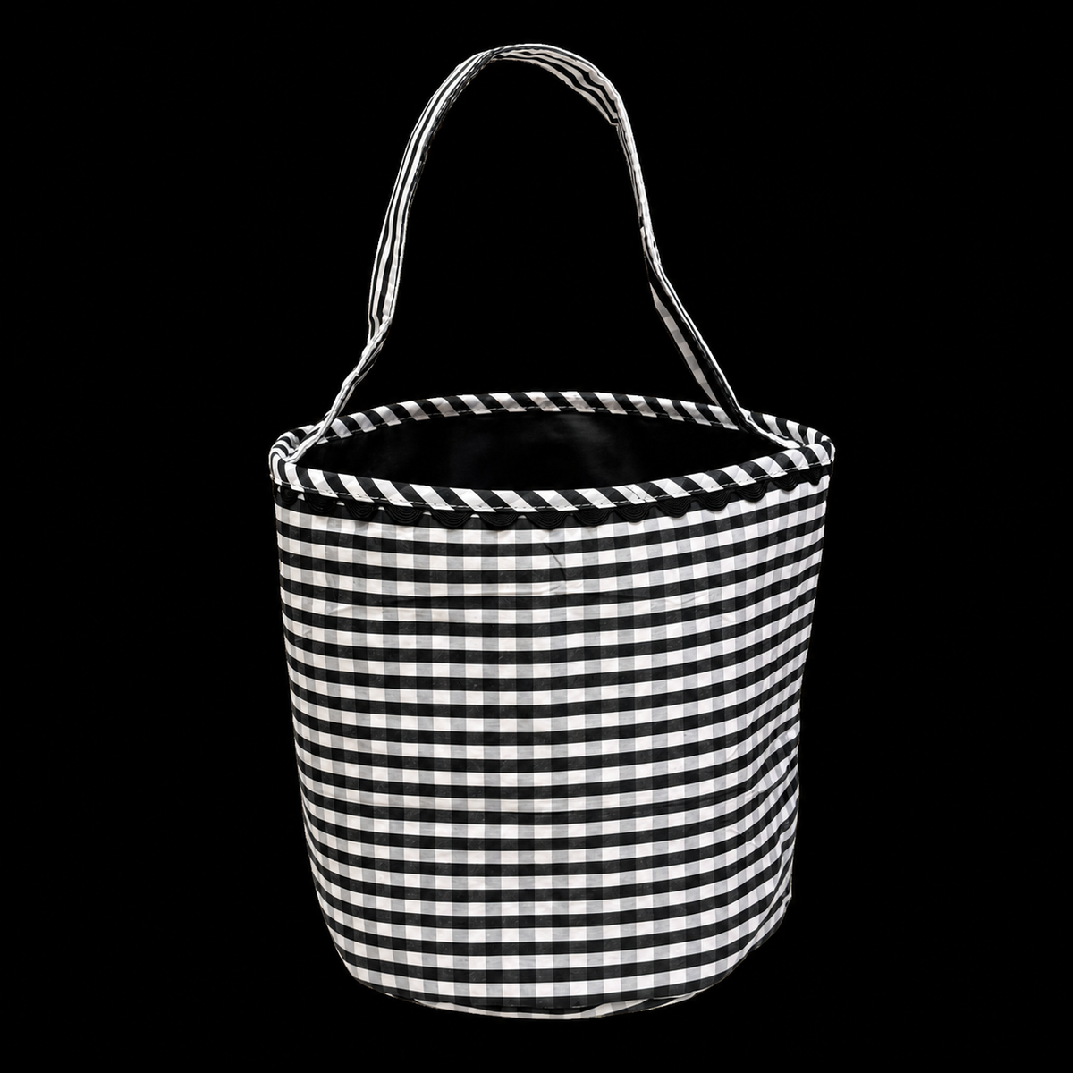 Gingham Halloween Trick-or-Treat Bucket