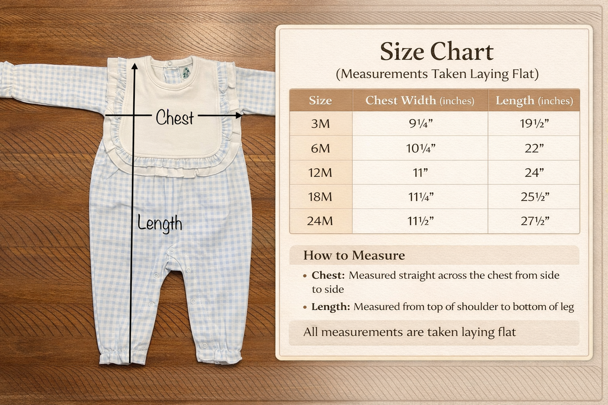 Boutique Style Long Sleeve Ruffle Bib Romper - Little Blanks