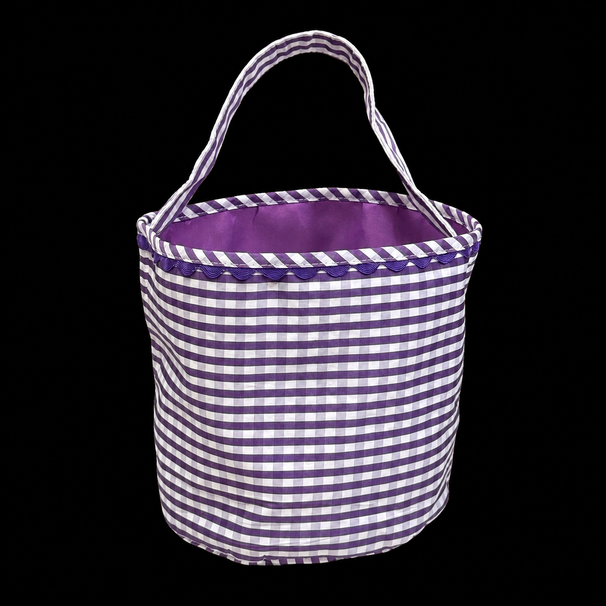 Gingham Halloween Trick-or-Treat Bucket