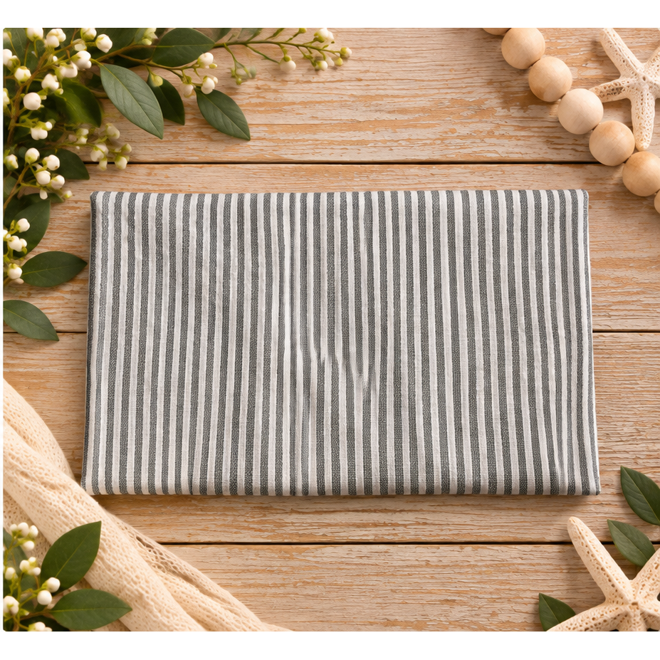 Little Prints Seersucker Fat Quarters  Gingham &amp; Stripe - Little Blanks