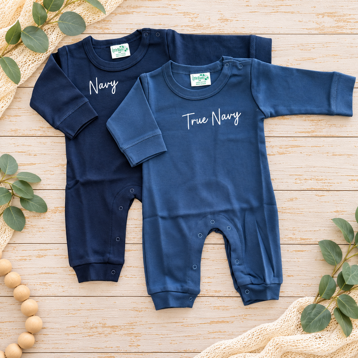 Baby Boy Long Sleeve ROMPER Solids &amp; Stripes