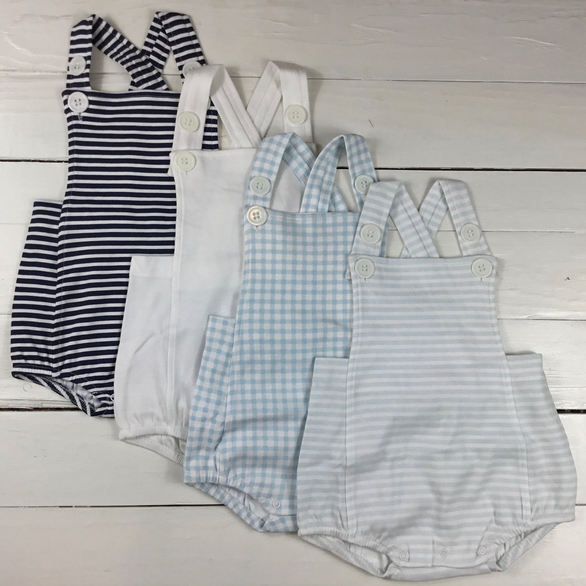 Boys Bubble Romper - Little Blanks