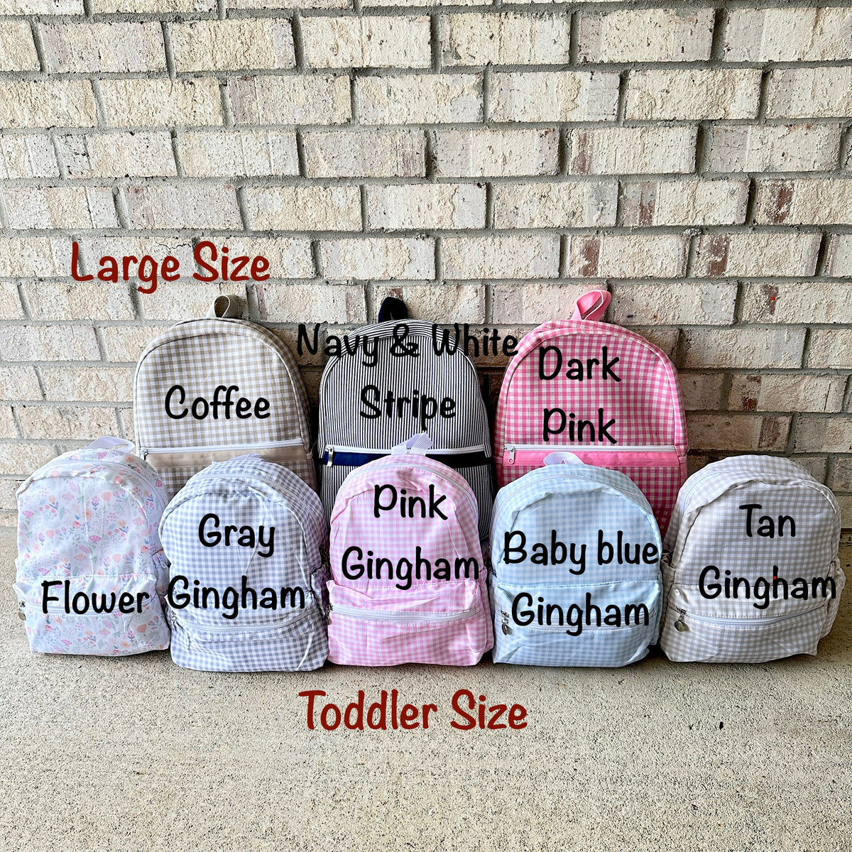 Backpack NEW SIZE &amp; NEW STYLES - Little Blanks