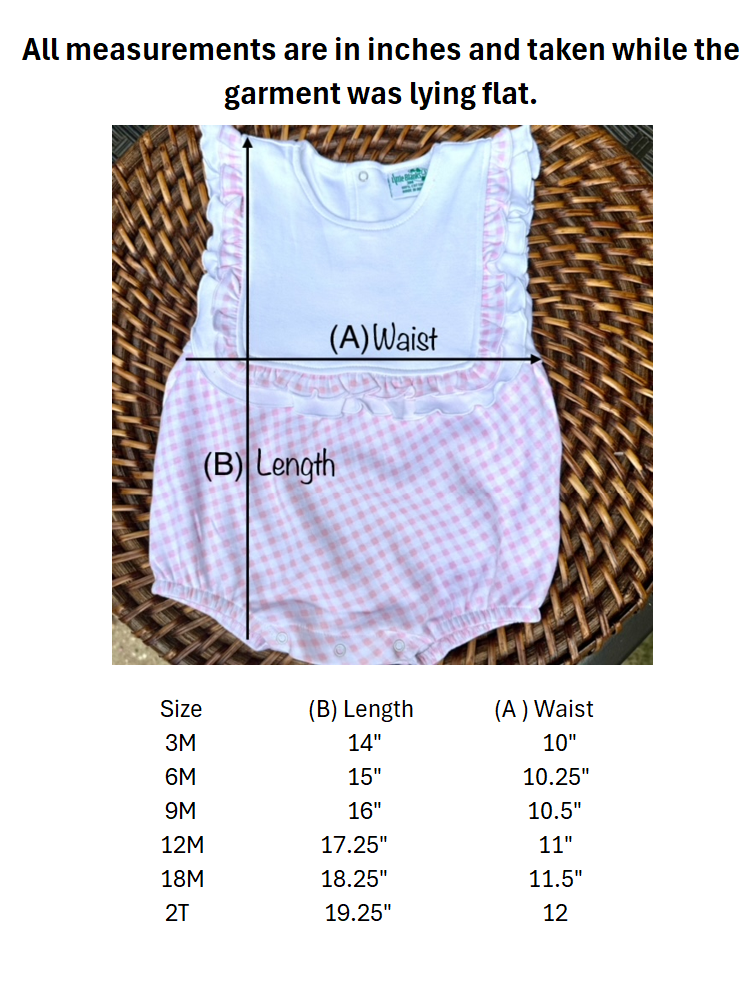 Boutique Style Ruffle Bib Bubble Romper - Little Blanks