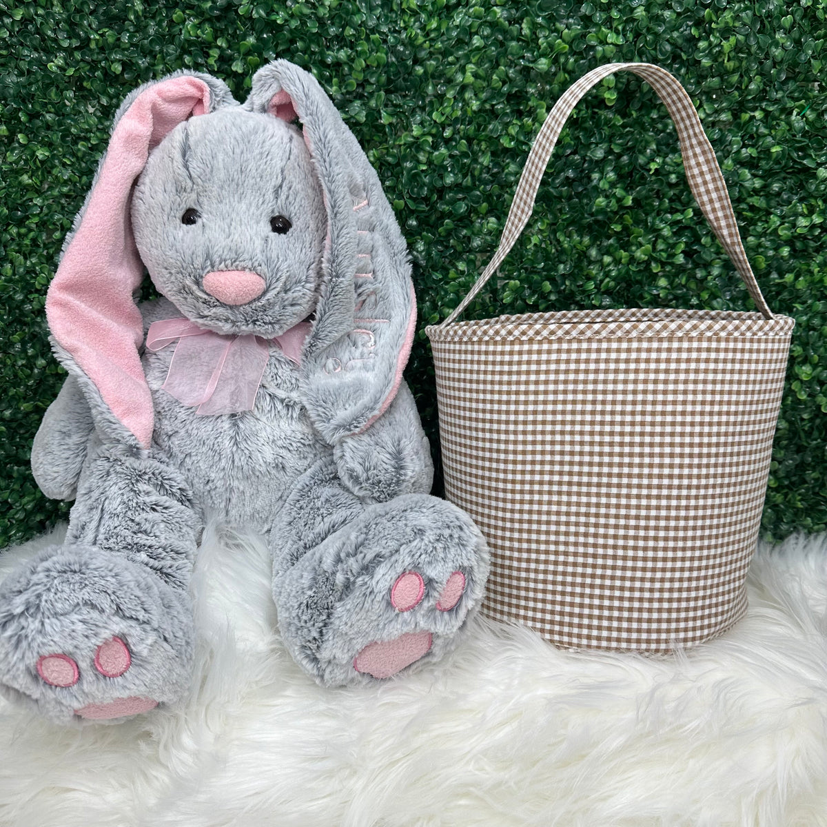 Plaid Gingham Easter Baskets - Little Blanks