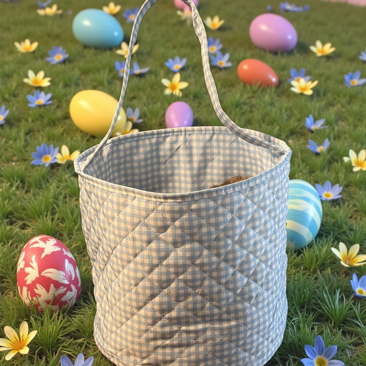 Easter Baskets Plaid,Easter Print and NEW Quilt style Available - Little Blanks