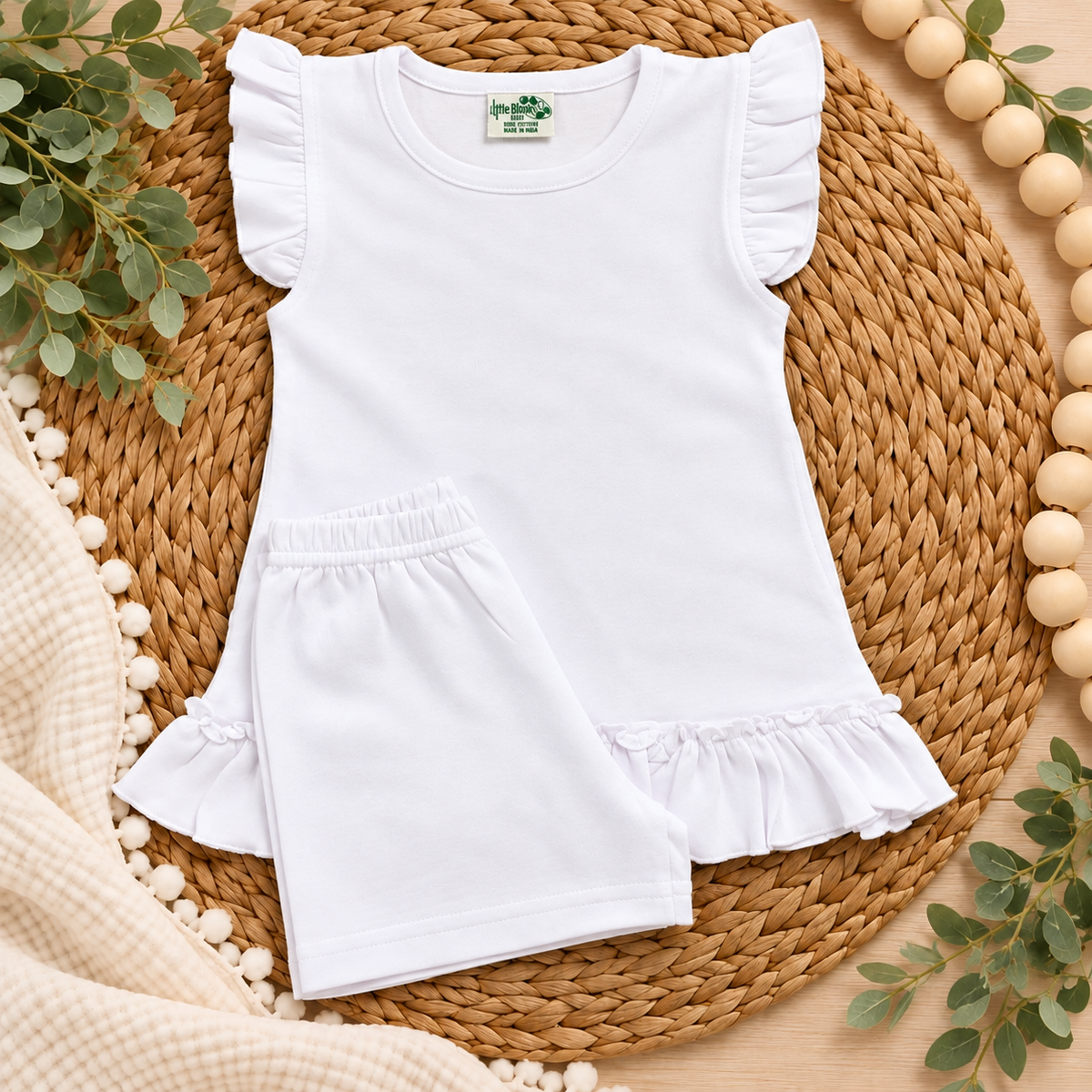 Girls Pocket Dress with Matching Shorts