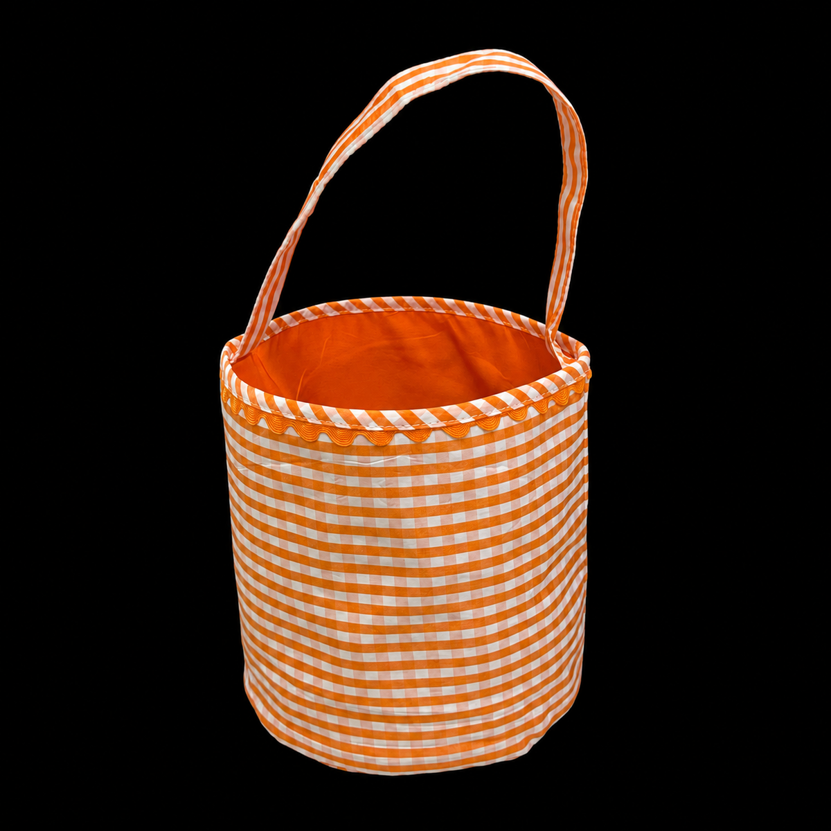 Gingham Halloween Trick-or-Treat Bucket