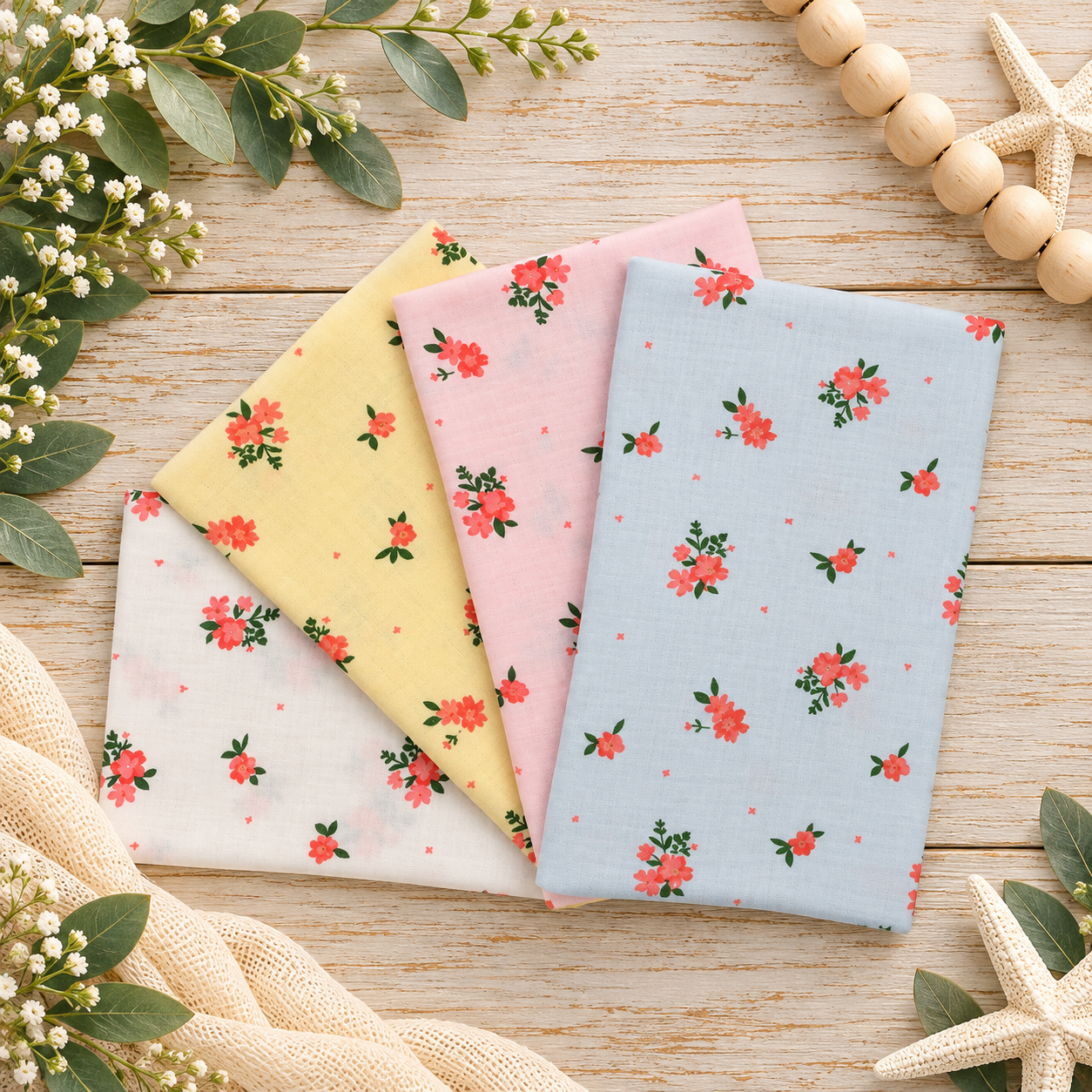 Little Prints Floral Fat Quarters - Little Blanks