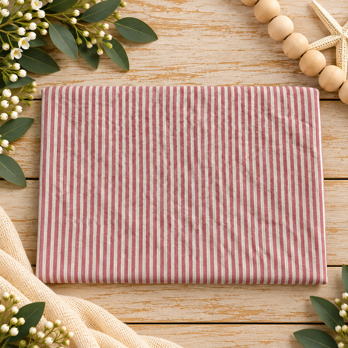 Little Prints Seersucker Fat Quarters  Gingham &amp; Stripe - Little Blanks