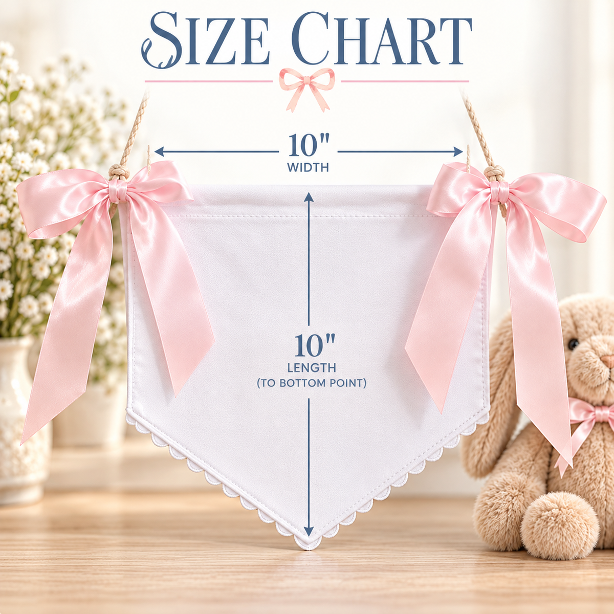 Baby Girl &amp; Boy Banner with Bows