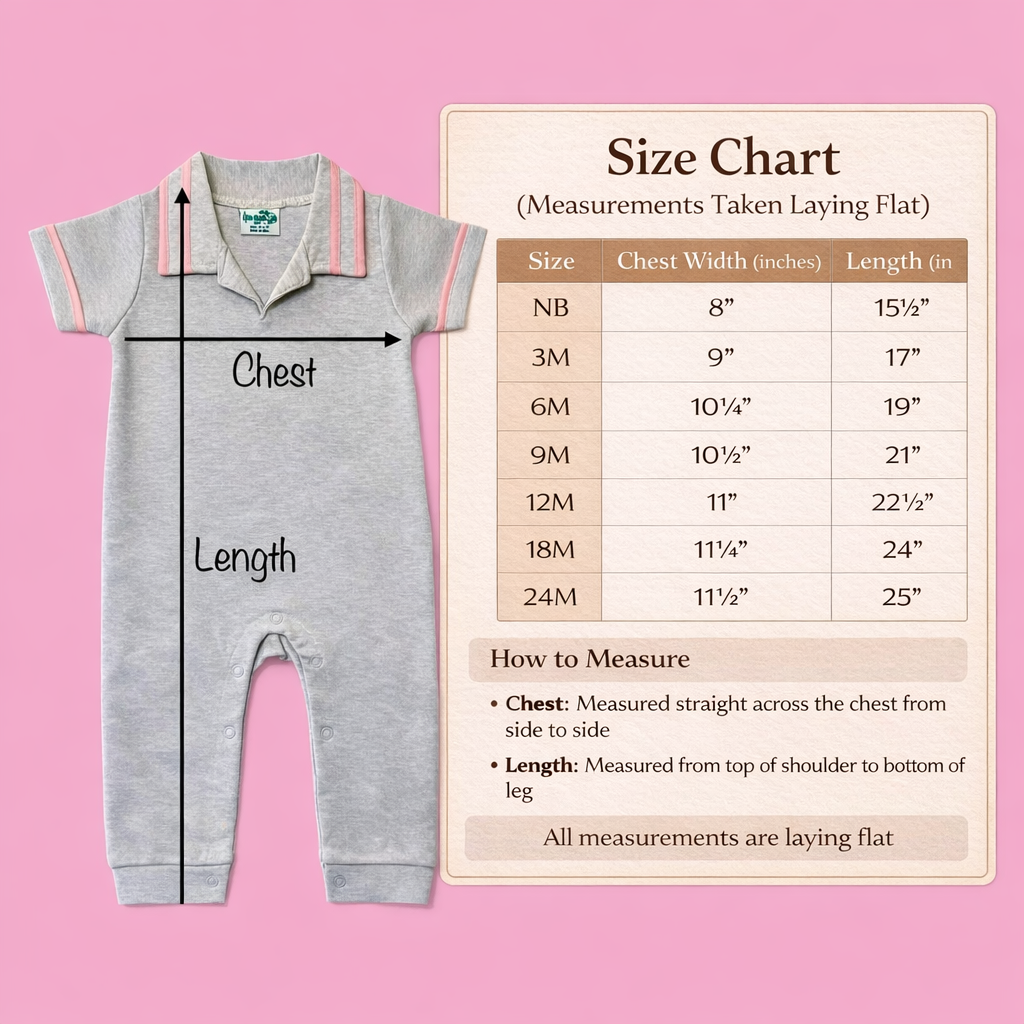 Girls Preppy Baby Polo Romper - Little Blanks