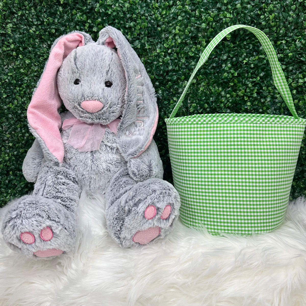 Plaid Gingham Easter Baskets - Little Blanks