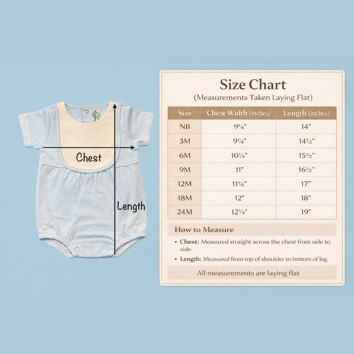 Classic Cotton Baby Boy Bib Bubble Romper -Short Sleeve - Little Blanks