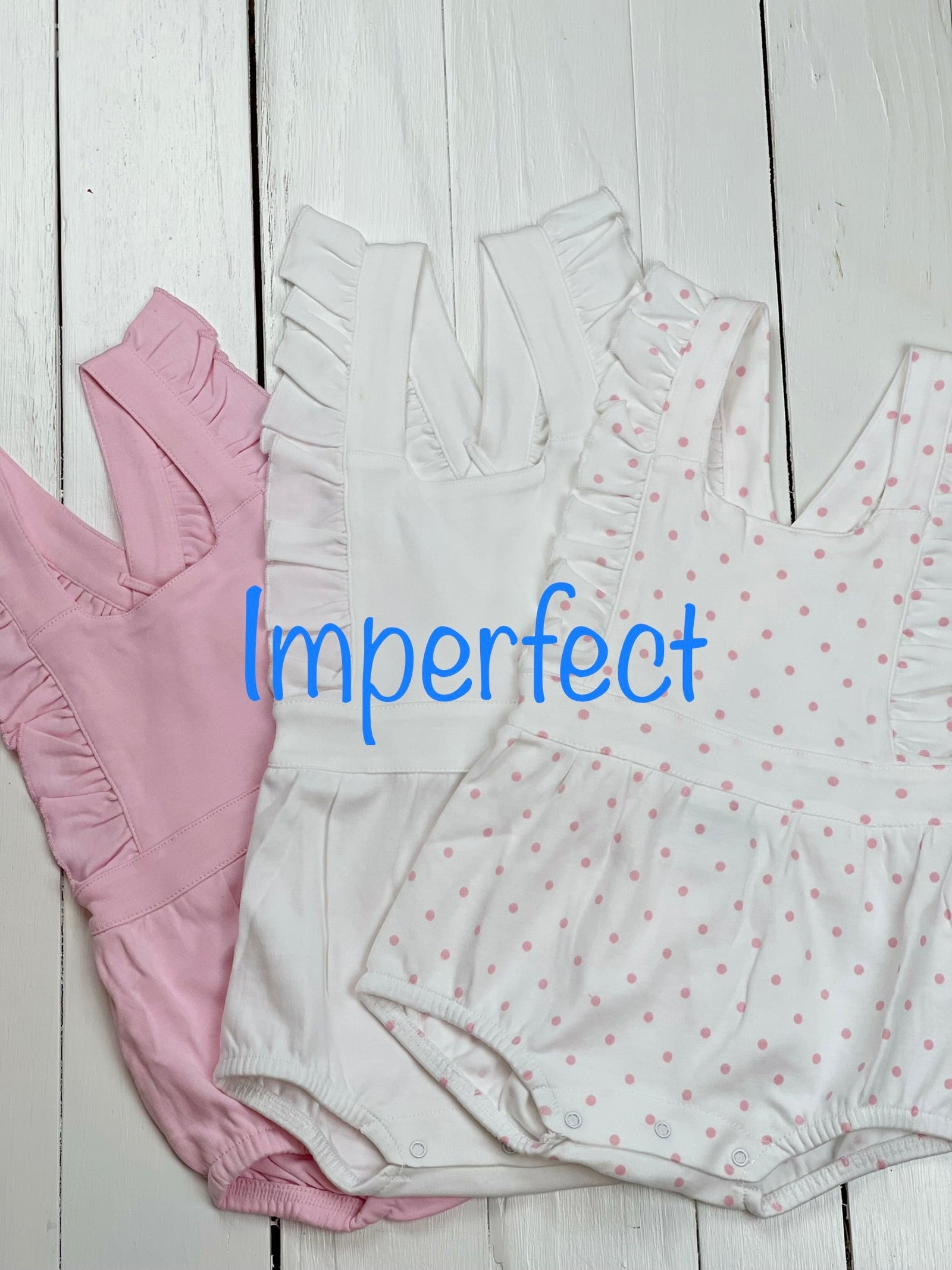 Clearance- Imperfect Baby Girl & Boy Bubble Rompers - Little Blanks