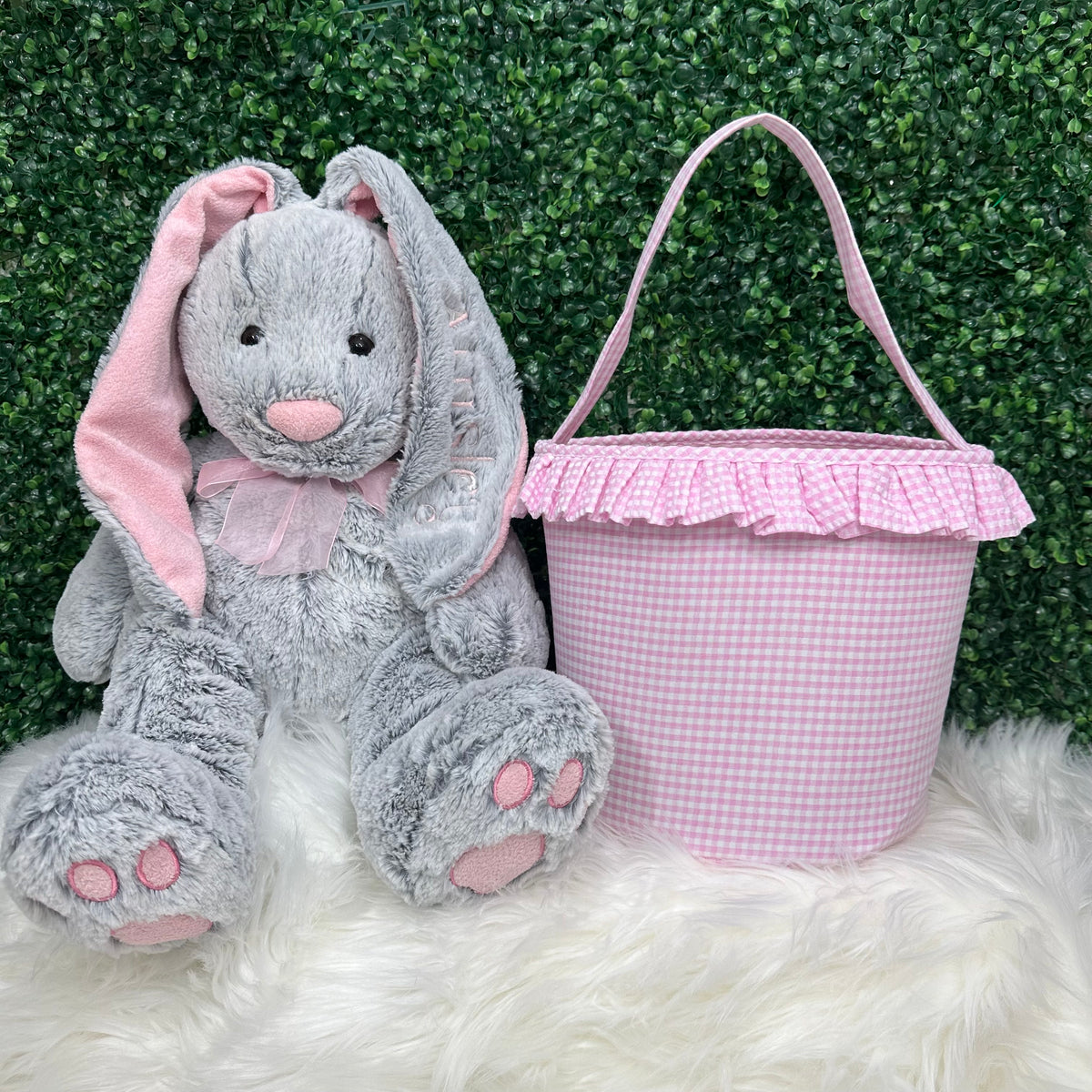 Plaid Gingham Easter Baskets - Little Blanks