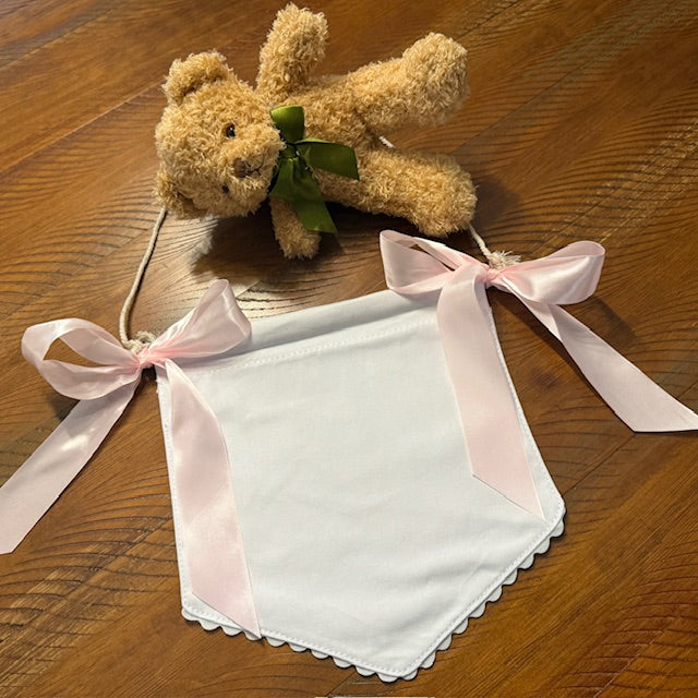 Baby Girl &amp; Boy Banner with Bows - Little Blanks
