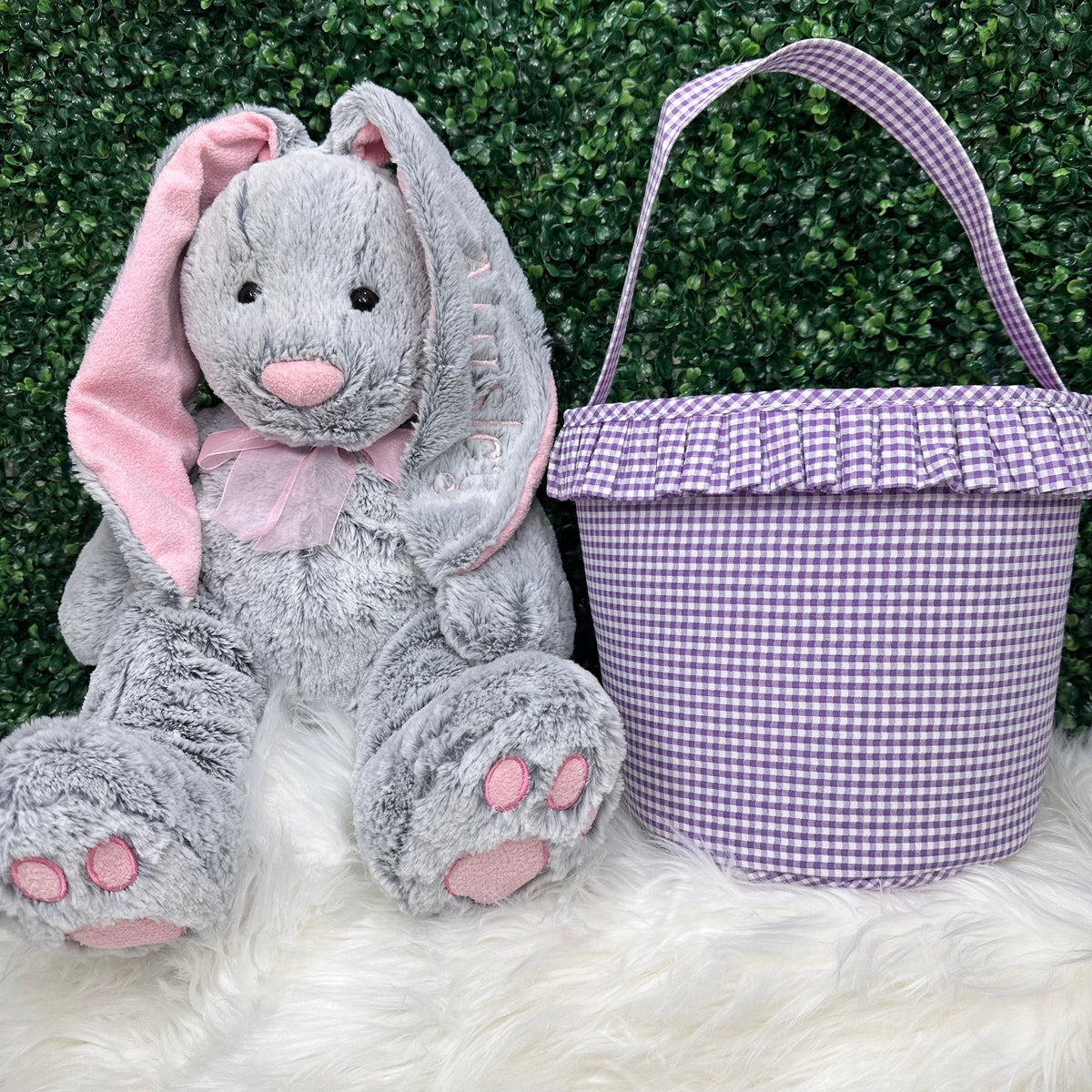 Plaid Gingham Easter Baskets - Little Blanks
