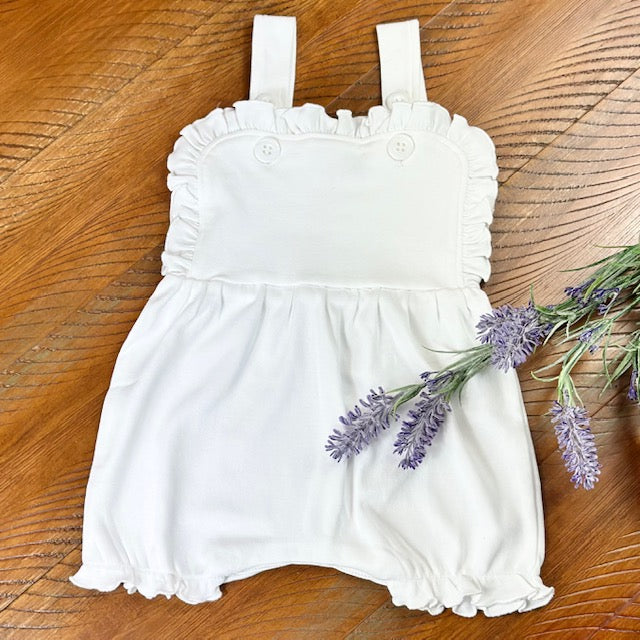 Girls Ruffle Legged Bubble Romper- NEW STYLE OPTIONS!! - Little Blanks