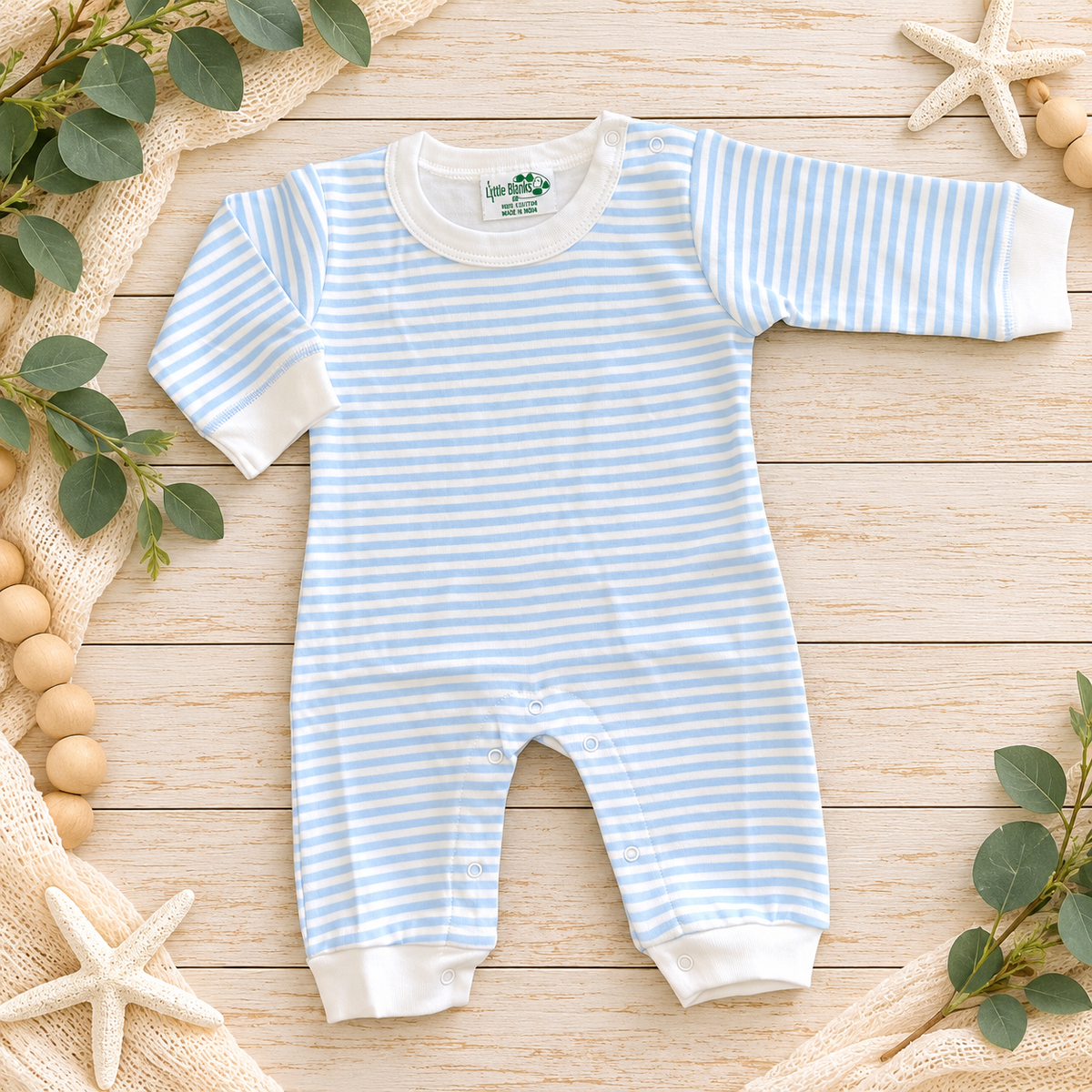 Baby Boy Long Sleeve ROMPER Solids &amp; Stripes