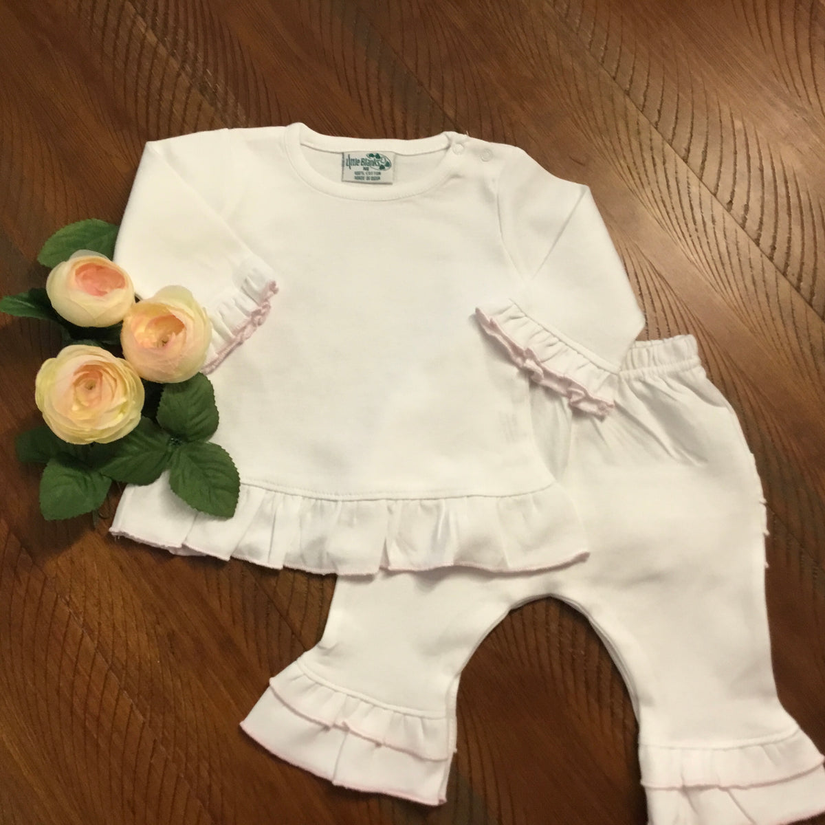 2-Piece Romper Set with Ruffles - New Arrival - Little Blanks