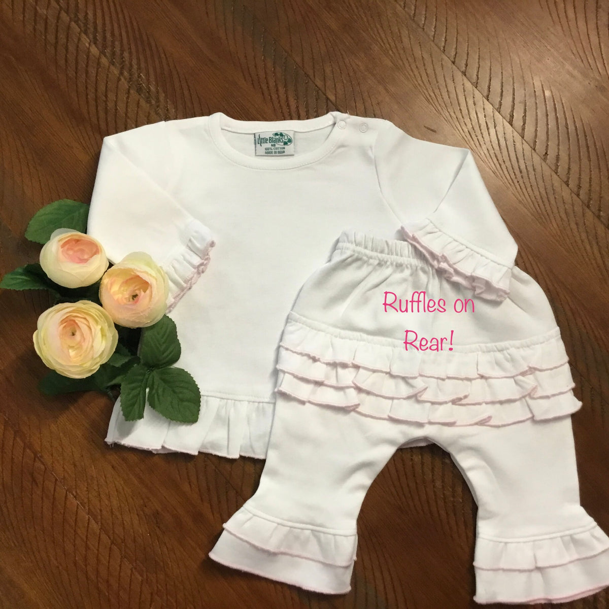 2-Piece Romper Set with Ruffles - New Arrival - Little Blanks