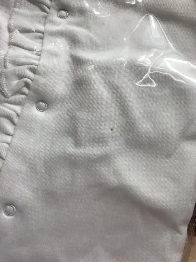 CLEARANCE- Imperfect Girls Infant Footie Sleepers with Ruffle - Little Blanks, LLC