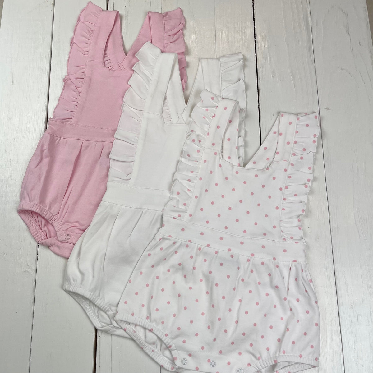 Girls Bubble Romper - Little Blanks