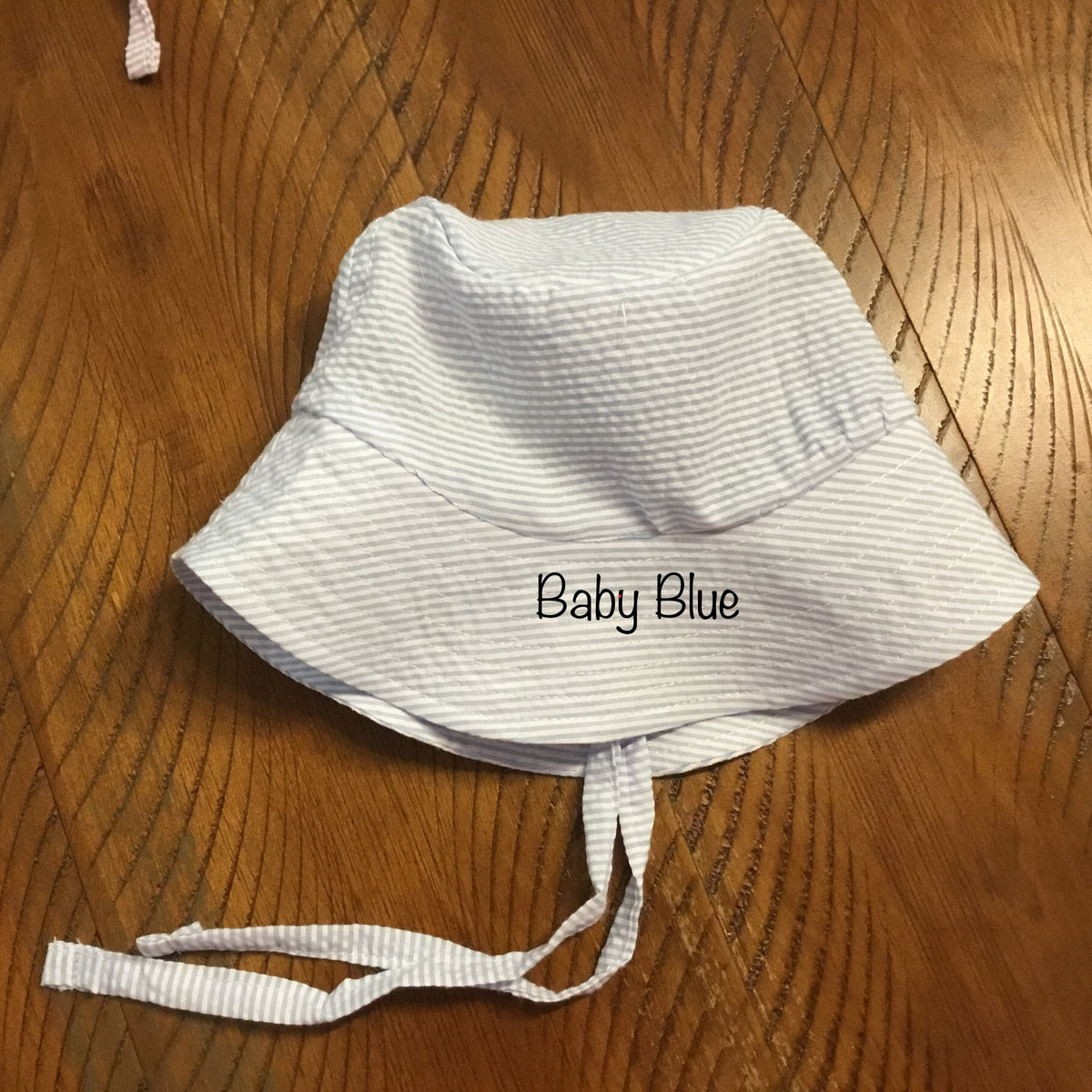 Seersucker Bucket Sun Hats - New Arrivals - Little Blanks