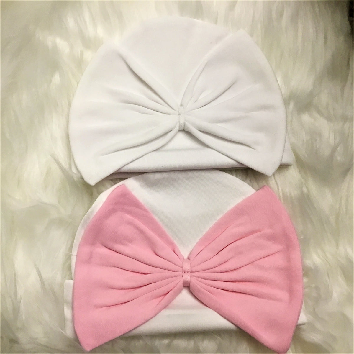Big Bow Beanie Hats - Little Blanks, LLC
