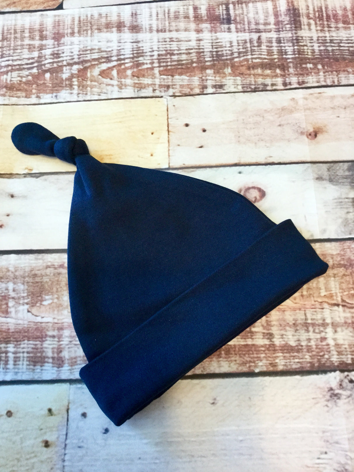 Solid Color Knotted Beanie Hats - Unisex - Little Blanks, LLC