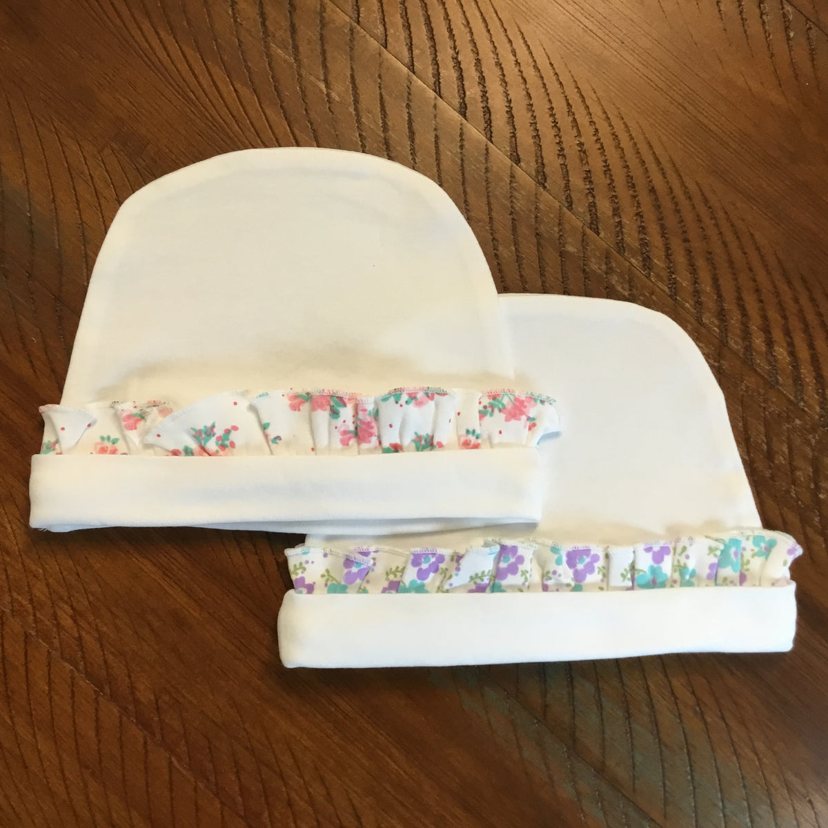 Girls Pink &amp; Purple Floral Splitz! with Applique Swatch - New Arrival - Little Blanks