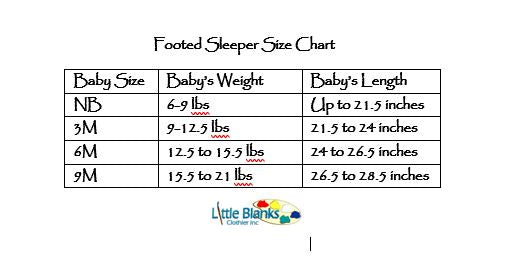 CLEARANCE- Imperfect Girls Infant Footie Sleepers with Ruffle - Little Blanks, LLC