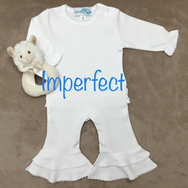 CLEARANCE - Irregular Baby Girl Sleeved Romper - Little Blanks