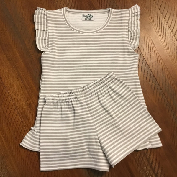 Girls Pocket Dress with Matching Shorts - Little Blanks, LLC