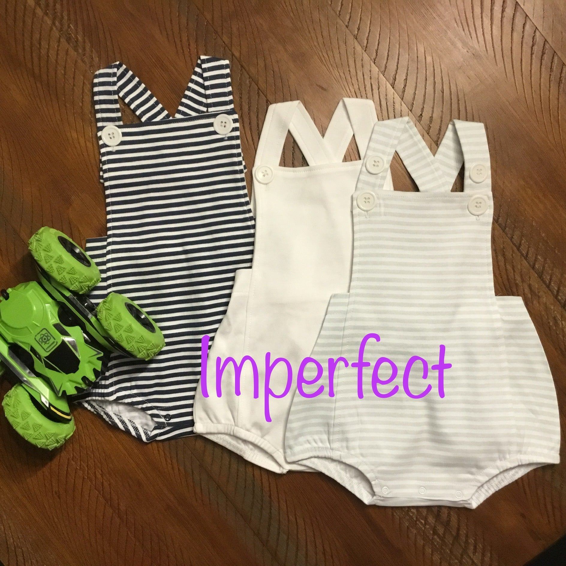 Clearance- Imperfect Baby Girl & Boy Bubble Rompers - Little Blanks