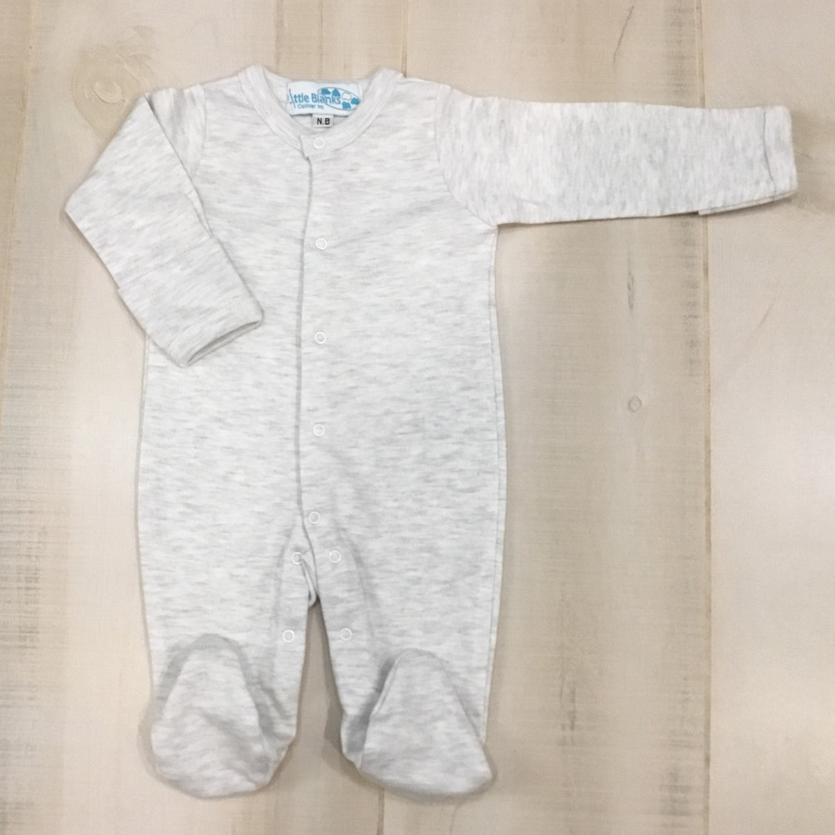 Solid Color Footies -Unisex - Little Blanks, LLC