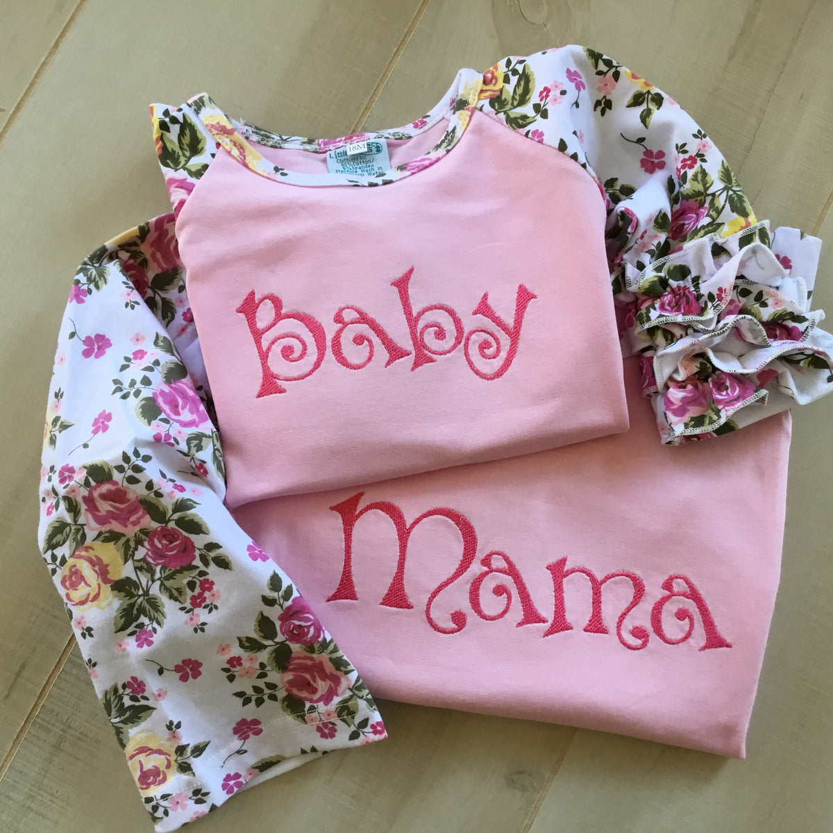Mom matching - Women&#39;s Raglan Shirt - Little Blanks, LLC
